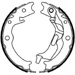 FERODO колодки ручного тормоза (170x26) DAEWOO LAC